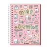 16 листов Милый K-pop Декоративный книжка-стикеры 1000+ Материал для DIY Мультяшная Вася-бумага Журнал ПЭТ Стикеры для скрапбукинга