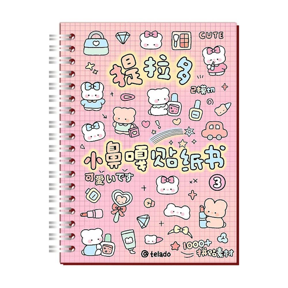 16 листов Милый K-pop Декоративный книжка-стикеры 1000+ Материал для DIY Мультяшная Вася-бумага Журнал ПЭТ Стикеры для скрапбукинга