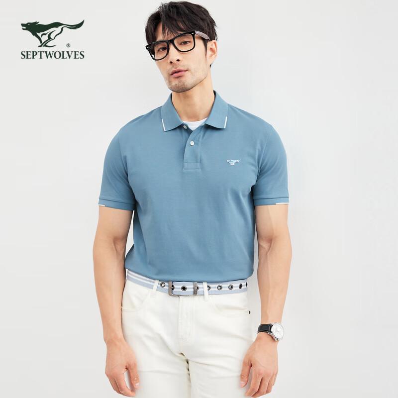 SEPTWOLVES Men's Short-Sleeve Polo Shirt