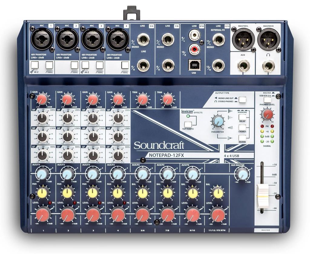 Soundcraft Notepad-12FX Mixer