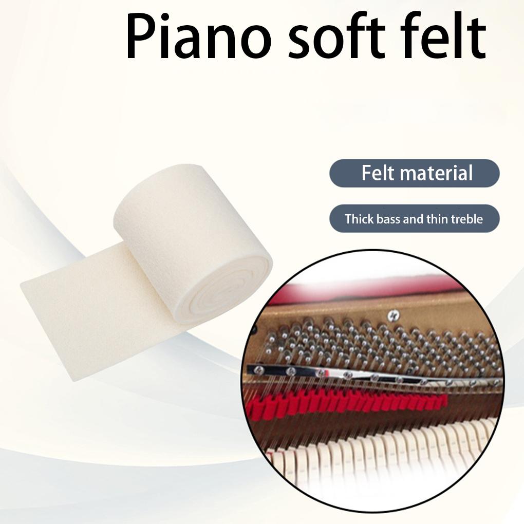 Felt Piano Muffler Beige Weak Sound Muffler Piano Mute Rail Cloth Musical Instrument Accessories