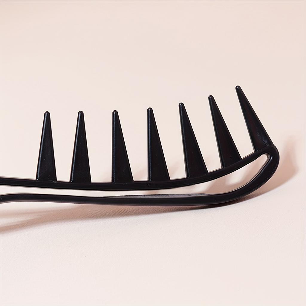 Расческа с широкими зубьями для кудрявых волос, распутывающая расческа для волнистых волос, ручка из АБС-пластика, подходит для влажных или сухих волос