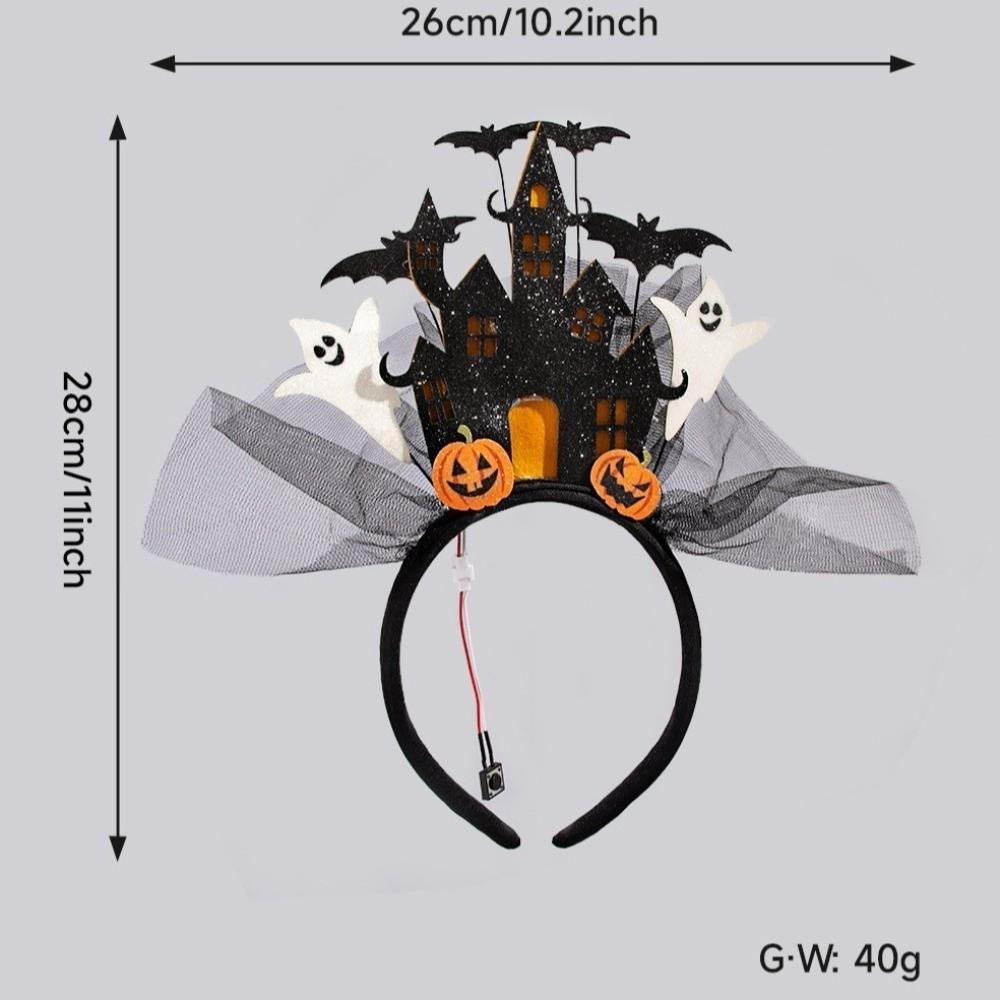 Castle Halloween Hair Hoop White Ghost Ghost Hairband Funny Halloween Headband Photography Props