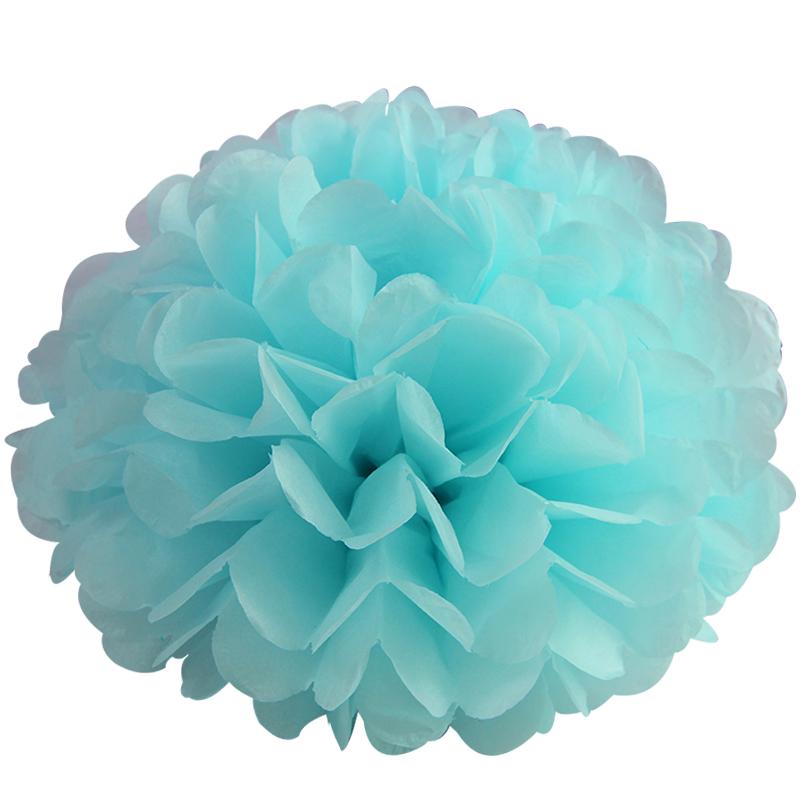 Holiday Supplies 10 " (25cm )Fluffy Tissue Paper Pom Poms Hanging Rose Flower Balls Garlands Wedding Baby Shower Party Decoration
