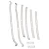 A60durable-Stainless Steel Upgrade Rear Axle Fixed Spring Plate Kit For 1/12 MN82 LC79 RC Car Parts