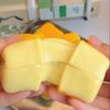 Желтый рисовый пирожок Игрушка-сквиш Снятие стресса и тревоги Растягивающийся рисовый пирожок Игрушка-антистресс Портативный имитация еды Декомпрессия