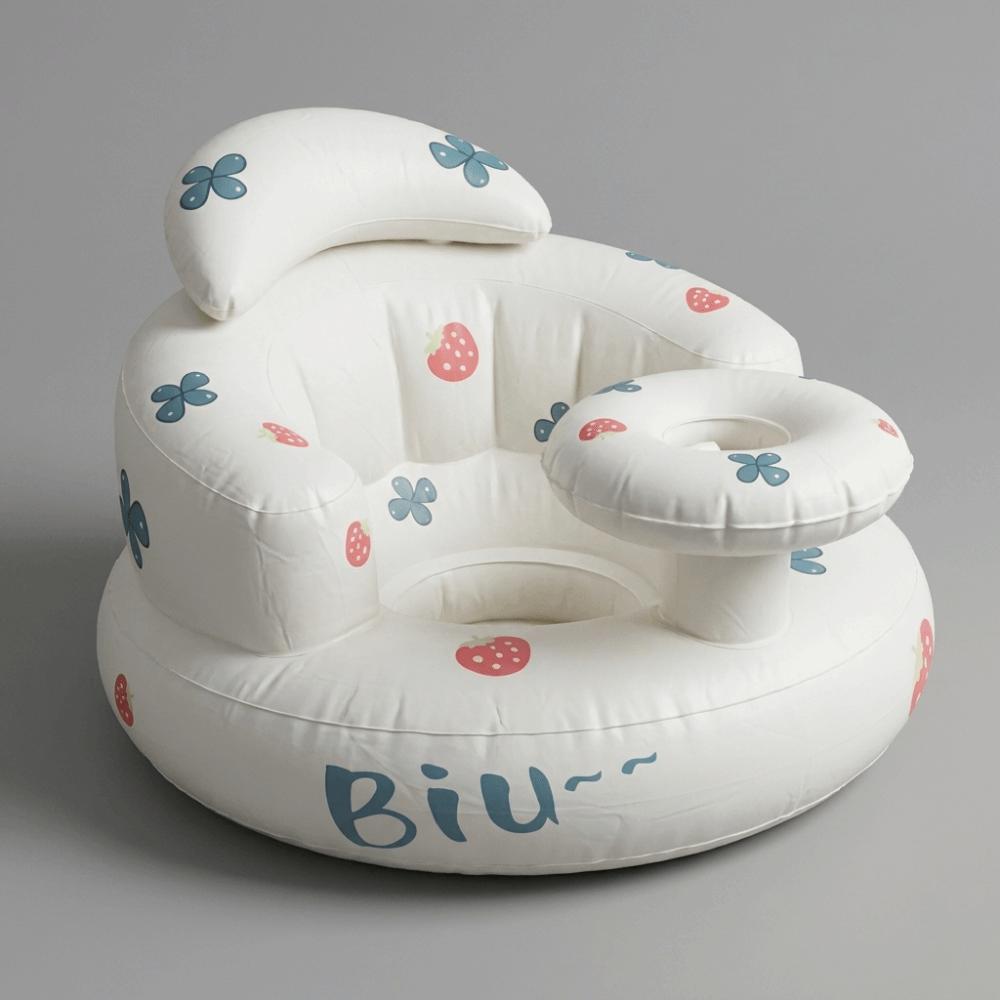 Lightweight Portable Baby Chair Built-In Pump Baby Sofa Suitable Inflatable Baby Seat Bathing