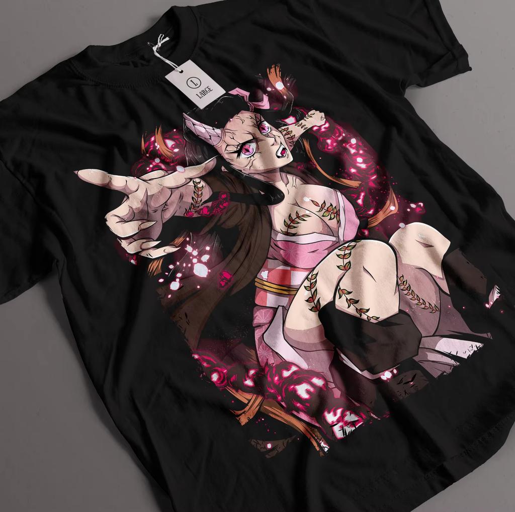 Demon Slayer Anime Nezuko Printed Tshirt Unisexs and Womens Tshirt Unisexs Top Sports Tshirt Unisexs Tshirt Summer Tee 2026 New