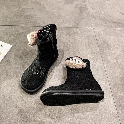 Полые длинные и короткие сапоги женские выходят модные ретро сетчатые сапоги женские крутые сапоги новые