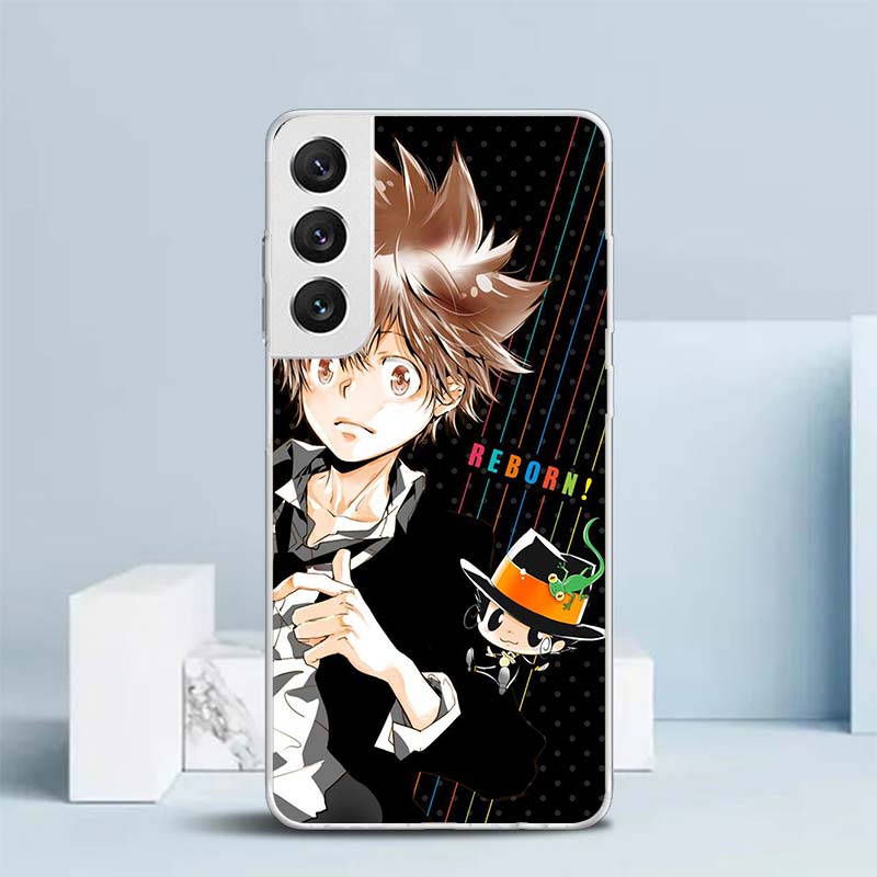 Katekyo Hitman Reborn Мягкий чехол для Samsung Galaxy S25 Edge S26 S24 S23 Ultra Чехол для телефона S22 S21 Plus S20 FE Печатный узор Защитный