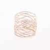 New Creative Mental Napkin Rings Art Circle Hollow Gold Round Western Handcrafted Home Weddings Table Decoration Napkin Rings