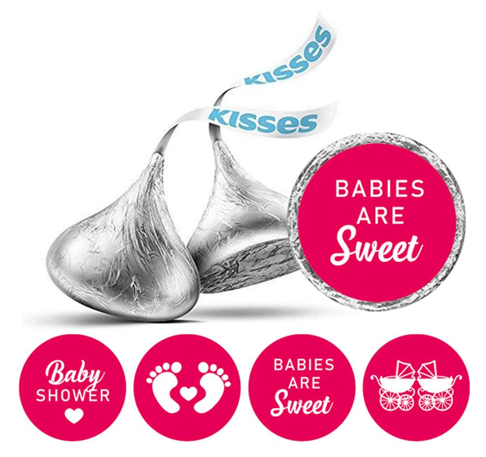 Сувенирные поцелуи шоколадные этикетки наклейки для вечеринки по случаю рождения ребенка 190 шт.