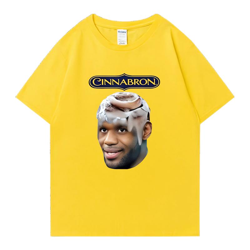 2025 Summer Fashion Cinnabron Graphics Funny Printed Oversized t-shirt Cotton Men Women short sleeve t-shirts Unisex clothing