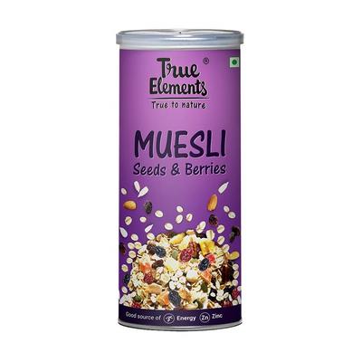 Мюсли с ягодами и семенами (400 г), Muesli Seeds And Berries,  True Elements