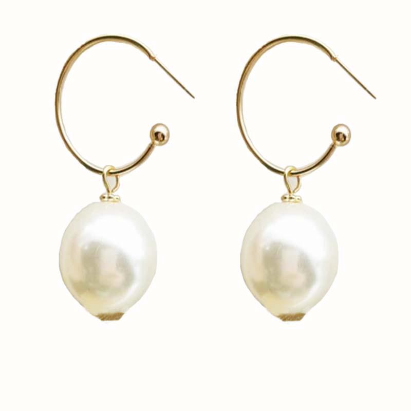 Серьги с жемчугом: Шикарные, универсальные, минималистичные корейские серьги-подвески для женщин