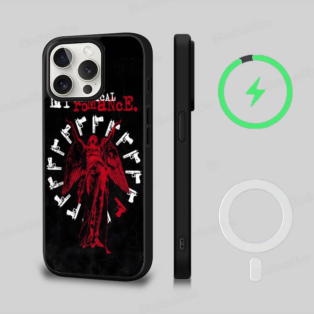 My Chemical Romance Phone Case For IPhone 17 16 Pro Max 15 14 Plus 11 13 12 Shockproof Magnetic For Magsafe Cover