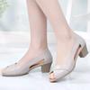 Fashion 2024 High Quality Women's Shoes Peep Toe Women's Sandals Fashion Shallow Office and Career New Peep Toe Heeled Sandals Zapatos