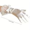 Wedding Date White Short Gloves Ladies Bride Accessories