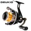 DEUKIO Fishing Reel Coils 2000-7000 Series Screw-in Handle Spinning Reel Max Drag 10KG Good for Fishing Tackle Carp Feeder Reel