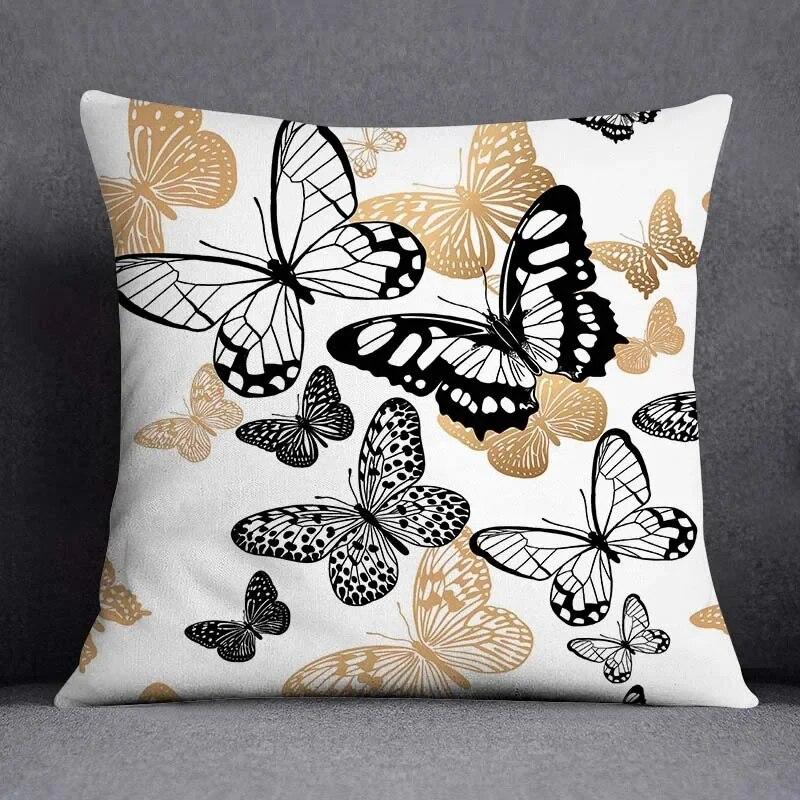 Ретро бабочка квадратная наволочка украшение для дома и офиса наволочка
