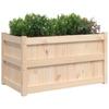 Vidaxl Donica Ogrodowa, 90X50X50 Cm, Lite Drewno Sosnowe