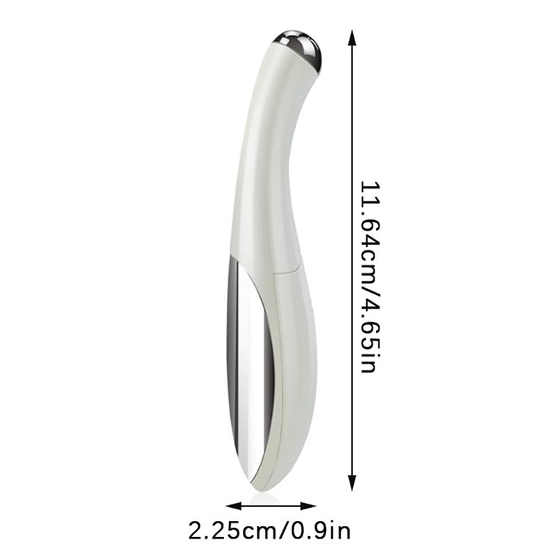 1 шт. Портативная электрическая ручка для массажа глаз Маленькая косметическая для ухода за лицом и глазами Питание от сухой батареи Легкая и портативная