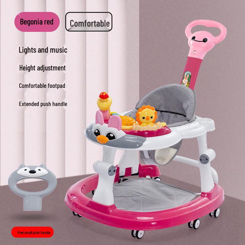 Multifunctional Baby Walker: Anti-Rollover, Sit & Learn Push Car