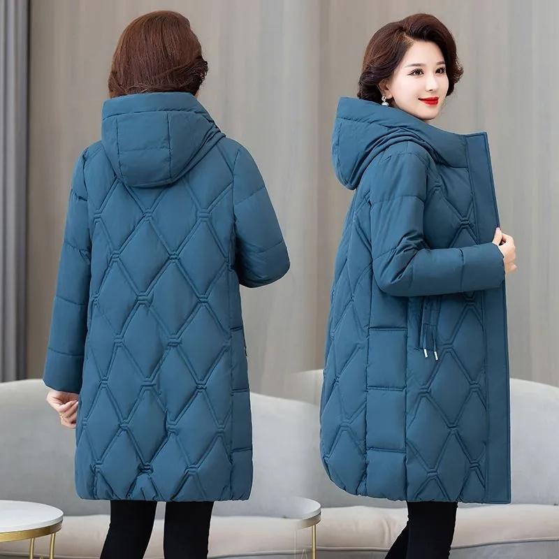 Snow Wear Winter Coat for Women Down Jacket Warm Thicken Casual Loose Hooded Winter Jacket Long Parkas Overcoat