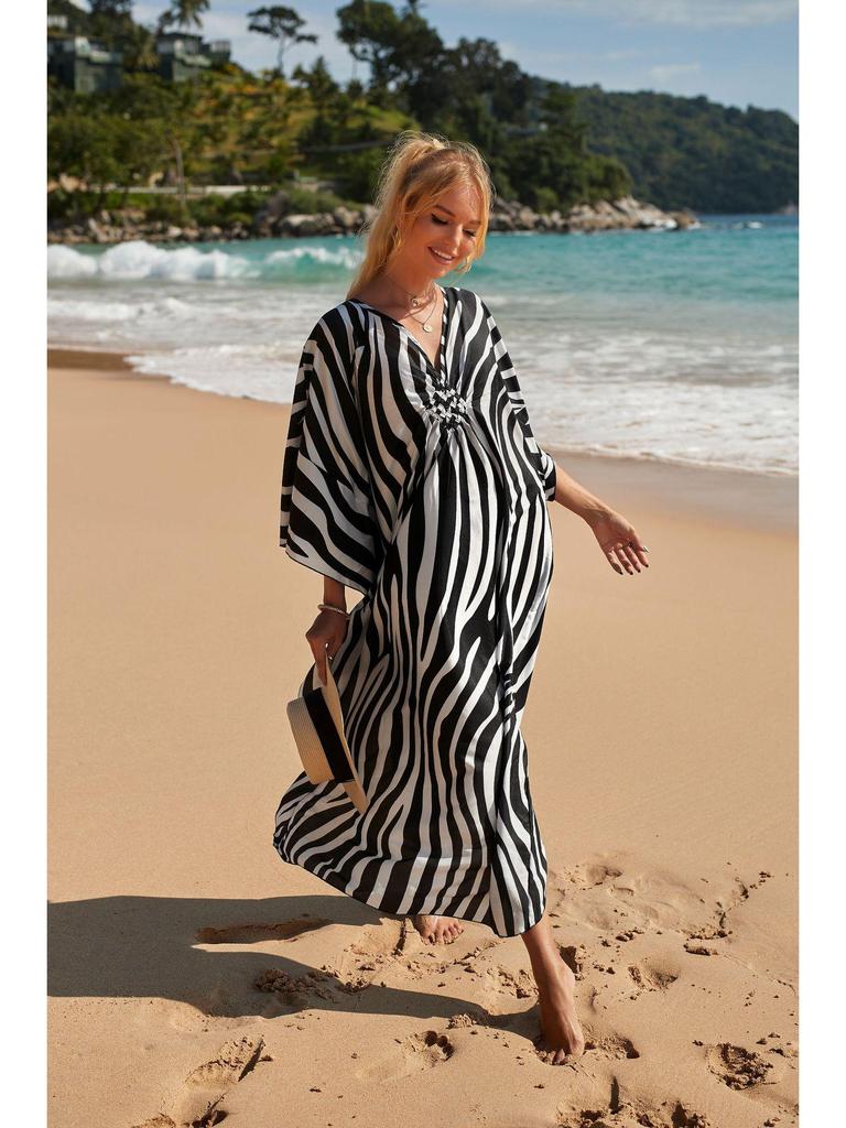 Европейский и американский стиль, свободное пляжное платье: Большой размер накидка для защиты от солнца и пляжного отдыха