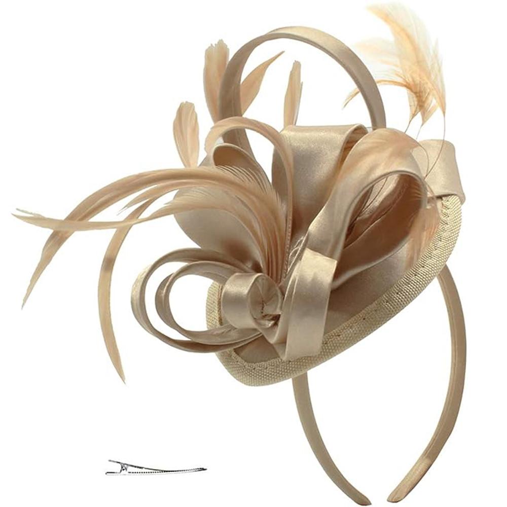 Чародеи для женщин, шляпа для чаепития, повязка на голову, дерби, свадебная церковь, свадебный коктейль, заколка для волос с перьями
