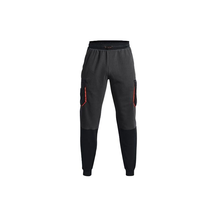 Under Armour Мужские флисовые джоггеры Project Rock Color Block, угольный серый 1367135-010