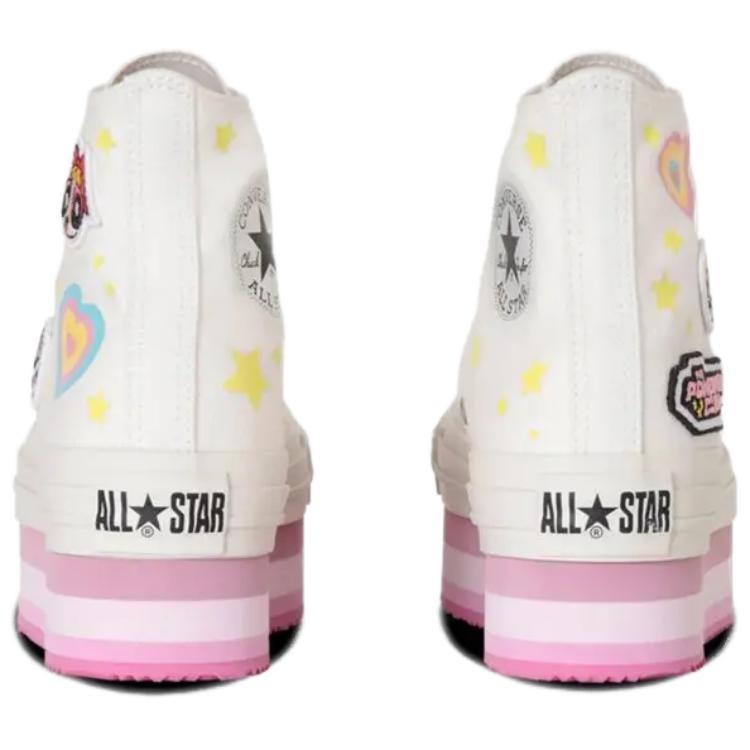 Кеды для детей Powerpuff Girls x Converse Chuck Taylor All Star Chunkyline High GS Белый Розовый 31312820