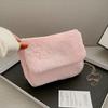 1 Pc Cute Hairy Chain Small Square Bag Plush Women Shoulder Bag Simple Versatile Crossbody Bag for Girls