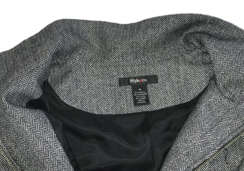 Lightweight Herringbone Jacket Style&Co 14US L 46 - Used