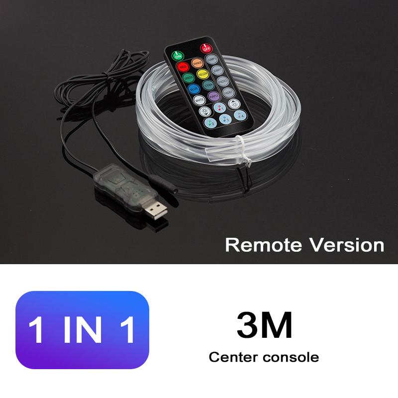 Автомобильная панель окружающего освещения с несколькими режимами RGB, универсальная светодиодная внутренняя лампа со скрытой полосой, атмосферная лампа