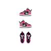 Jordan Air Jordan 1 Mid Synthetic Leather Mid top Basketball Shoes Pink Black Infant And Toddler 644507-002