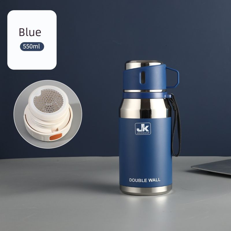 316 Stainless Steel Portable Large-Capacity Thermos Cup for Male and Female Students, 1-Liter Tea Cup, Outdoor Car-Mounted Water Cup Kettle