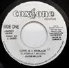 7inch Record JACOB MILLER - Love Is A Message NONE Coxsone Records Jamaica Reggae, Ska & Dub Used
