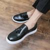 Fashion Men's Leather Fashion Men's Outdoor Walking Shoes Men Tassel Business Shoes Men Lightweight Non-Slip Casual Shoes Male Loafers