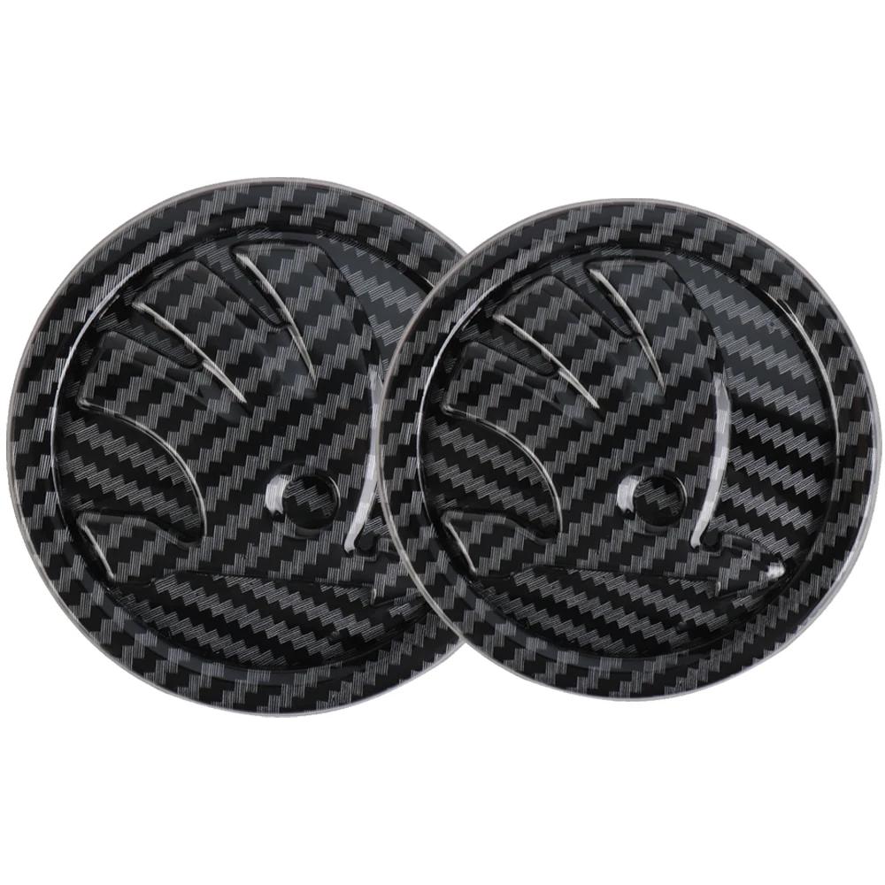 Car Sticker 2pcs 80/90/100mm Car Front Hood Badge Rear Trunk Emblem Sticker for Skoda Rapid Fabia Octavia 2 A7 Yeti Superb 3 A5 