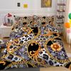High Definition Digital Printed Bedding Set with Colorful Geometric Patterns, Quilt Covers, Pillowcases, Ultra-fine Fiber Fabric, Soft Home Decoration