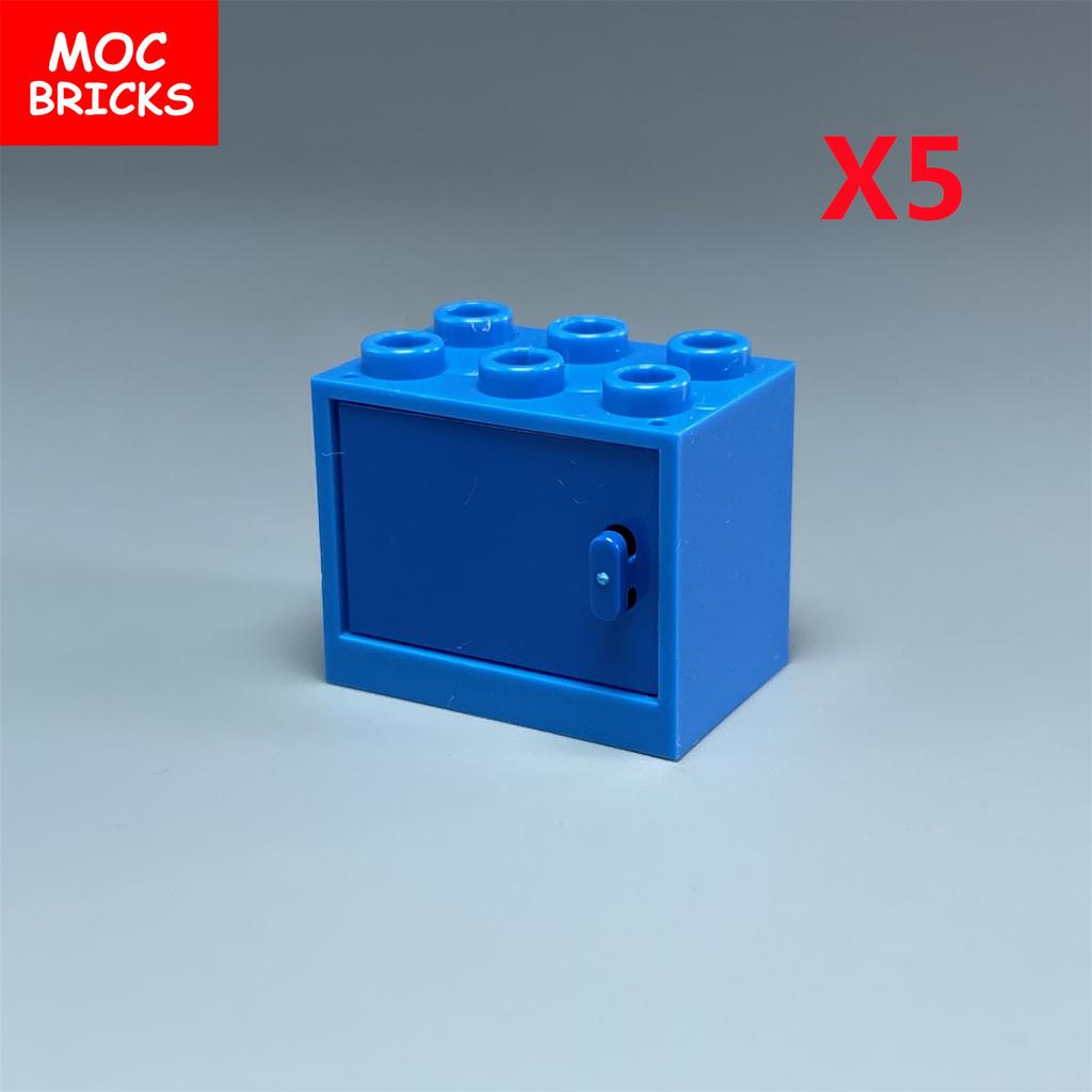 Коробка-шкафчик для кубиков MOC Контейнер 2x3x2 Шкафы Собираемые Частицы 4532 4533 Городской Дом Строительные Кирпичики Детали