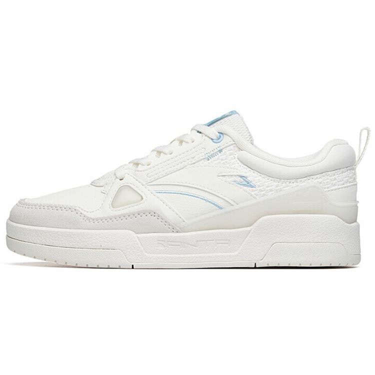 Anta Lifestyle Series Outdoor Trend Low-Top Skate Shoes Women Sneakers Ivory 122218085-1