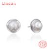 Линдон стерлингового серебра 925 пробы синтетический жемчуг серьги серьги-капли для женщин подарки на свадьбу