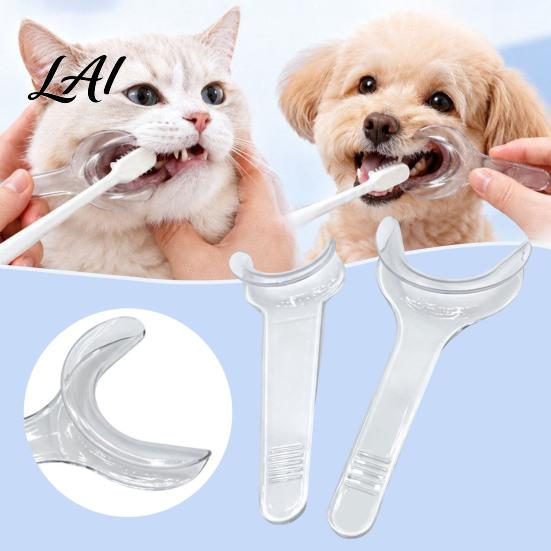 Pet Grooming Oral Tool Tooth Brushing Helper Clear Teeth Cleaning Aid Reusable Care Gum Assistant Holds The Lip Aside for Dogs And Cats Easier