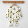 Autumn Children's Double-Layer Cotton Gauze Long-Sleeve Pajamas Set