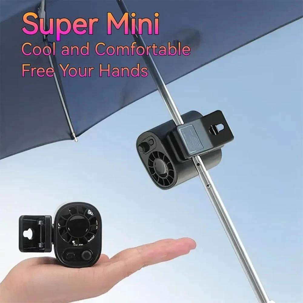 Mini Portable Fan with Clip, Clip-on Cooling Fan with Adjustable Wind and Rechargeable for Office, Camping, Travel, Sports