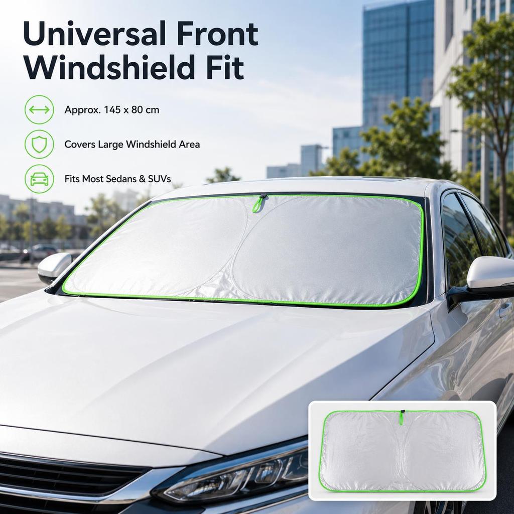 Car Front Windshield Sun Shade UV Protection Heat Insulation Car Sun Visor Anti Glare Windshield Sun BlockWindshield Sunshades 1