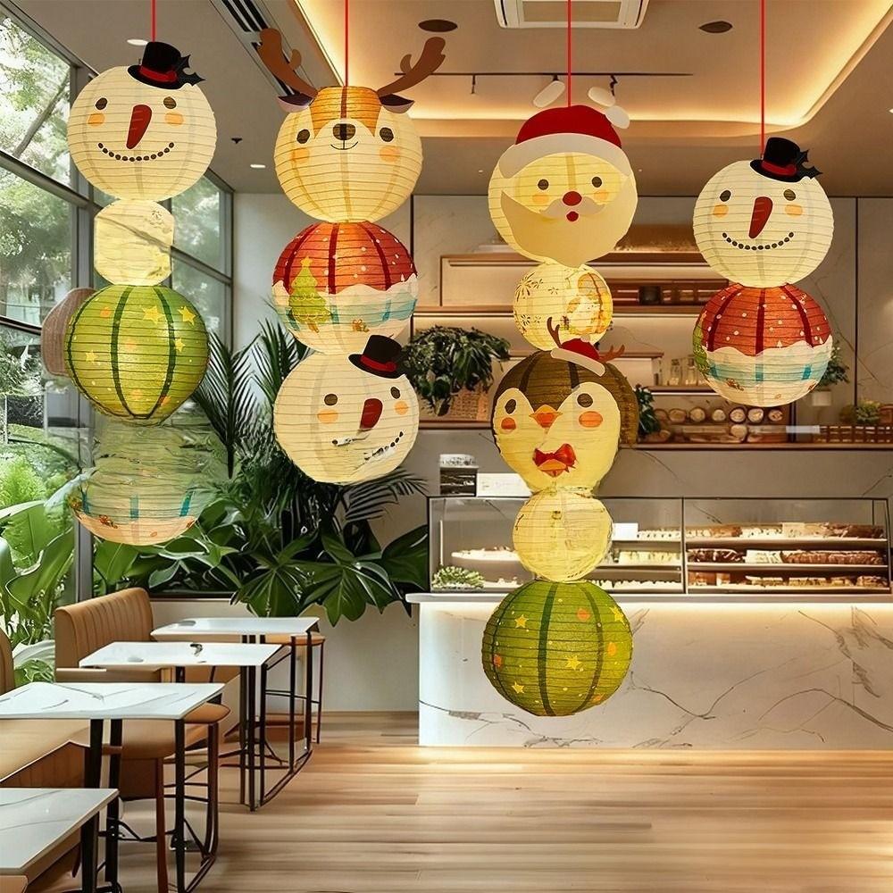Cartoon Christmas Hanging Decoration Multicolor Hanging Ornamnet Creative Christmas Lanterns  Gift