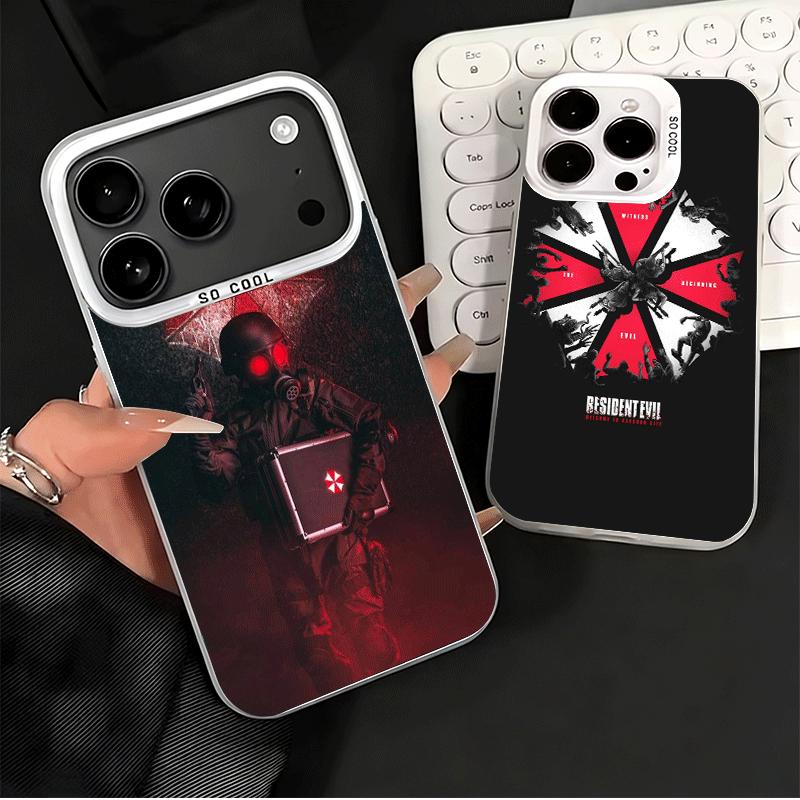 Мягкий чехол для телефона R-Resident-Evil для iPhone 15 16 17 Pro Max 17Air 16E 14 Plus 13 12 Mini Ударопрочный чехол Задняя крышка